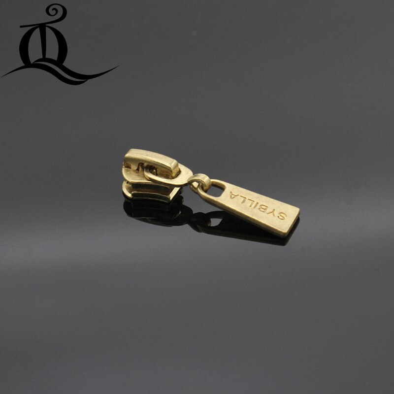 5# 10 stuks ritsmix metalen ritstrekkers ritskop voor metalen rits handtas/rugzak/kleding/naaigereedschap kleermaker xt: 7