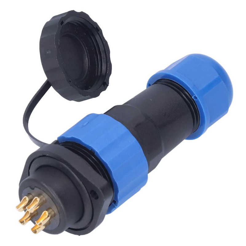 Aviation Power Connector Good Conductivity Waterproof Plug Socket for Electronic Equipments: 5-core (380V 25A)