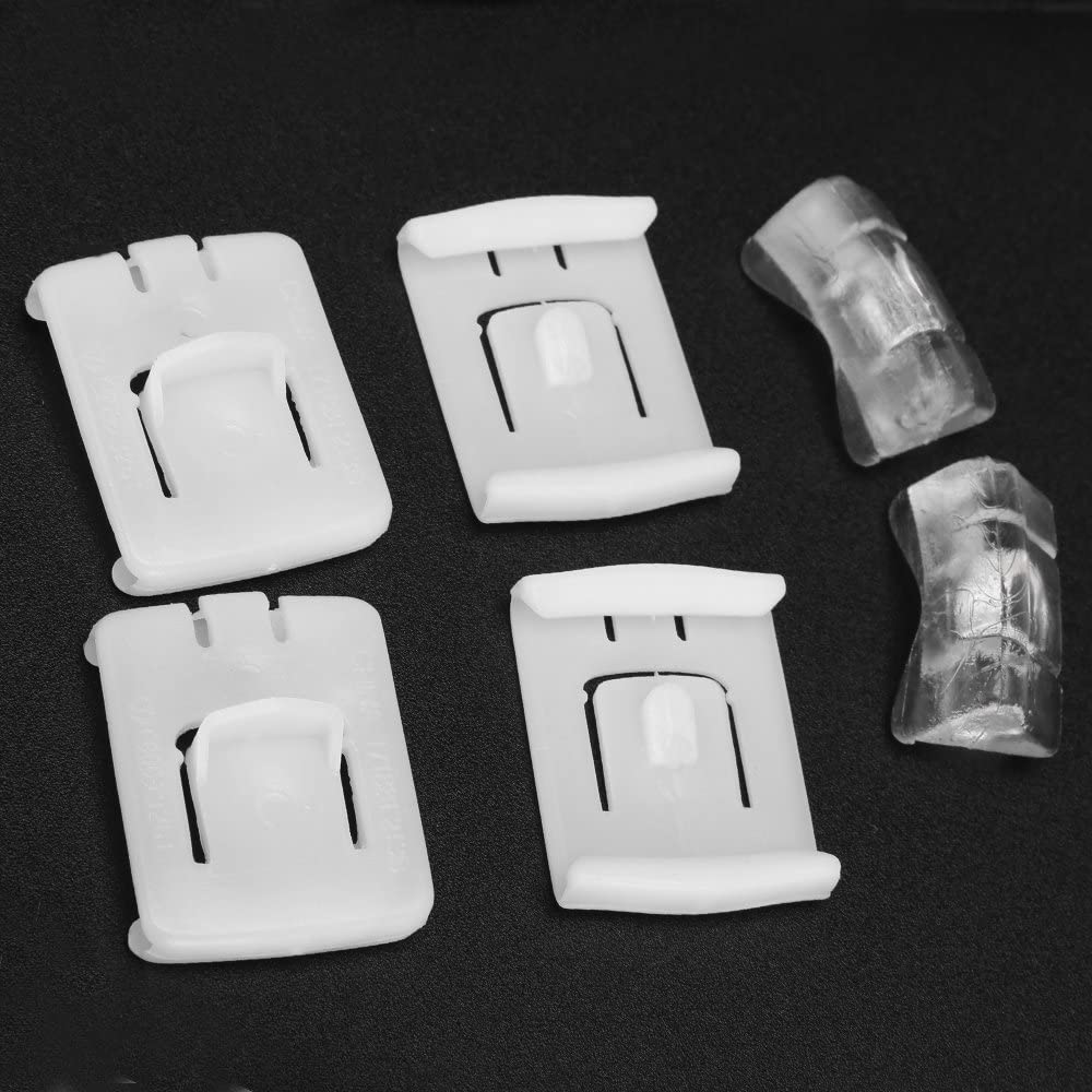 Kit de reemplazo de guía deslizante de asiento, juego de 6 piezas para 1 asiento, para Golf MK1 MK2 MK3 / Jetta MK2 MK3 / Corrado / Golf MK3 Cabriolet