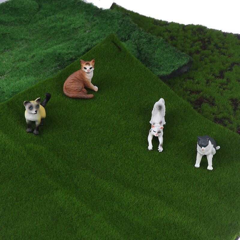 Symulacja mech darń ściany zielone rośliny DIY sztuczna trawa deska ślub mini ogród mikro element dekoracji krajobrazu akcesoria dekoracyjne