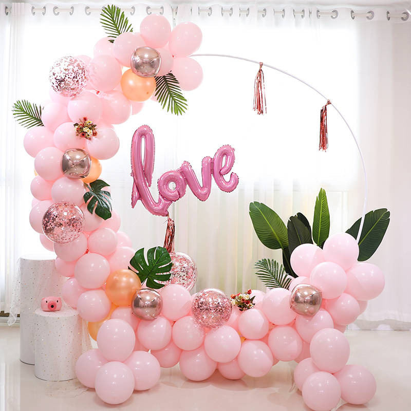 Arche ronde pour ballons, Base de poteau, support de cadre de couronne en plastique, décoration de fête prénatale, anniversaire, mariage