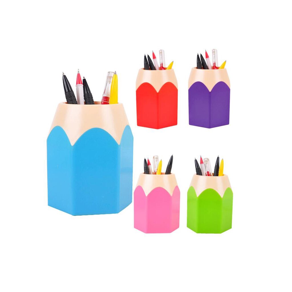 desk pencil case multifunctional makeup brush storage Desk pencil holder rack office pencil case pot Pencil jar
