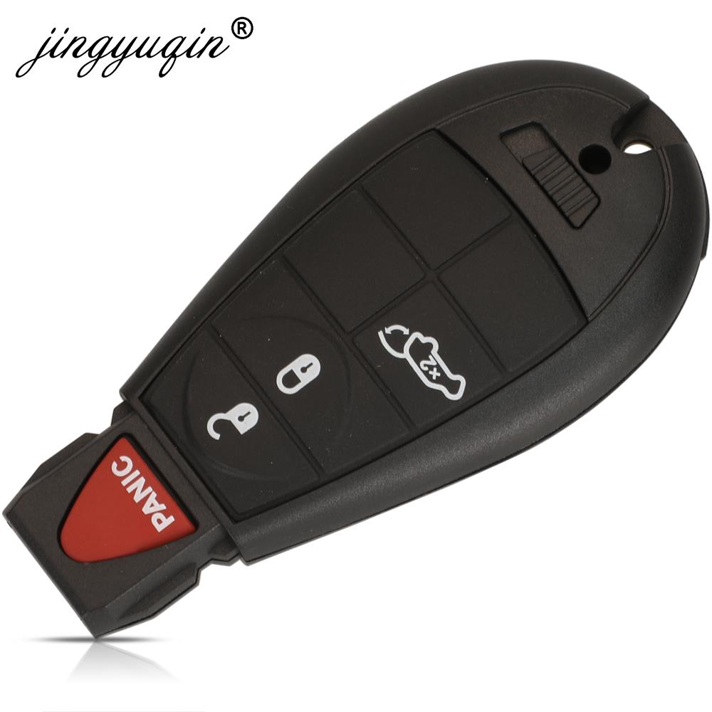 jingyuqin GQ4-53T 433MHz 4A Chip Fobik Remote Car Key fob for For Dodge RAM Jeep Cherokee Sport KL Chrysler Town & Country +