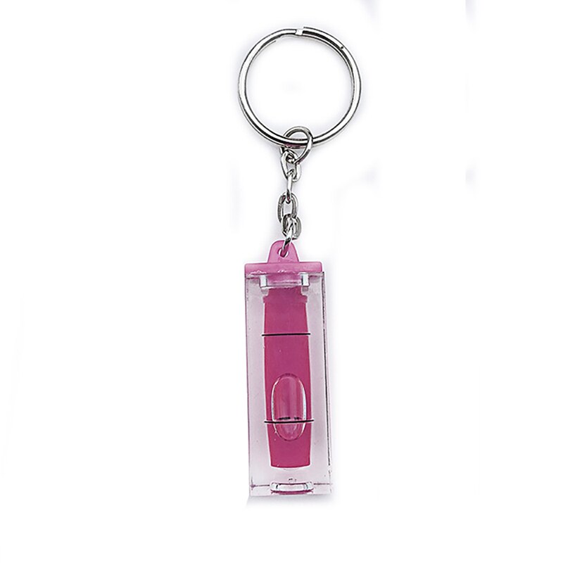 Rood/groene doe-het-zelf mini waterpas, waterpas, nauwkeurige inclinometer, vloeistofniveau-indicator met sleutelhanger