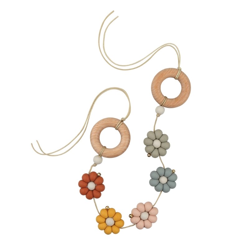 Giocattoli da palestra per bambini in legno passeggino pendenti appesi telaio da palestra neonato appeso 87HD