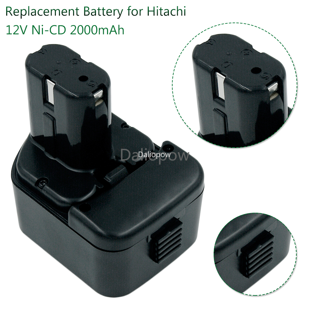 12V Ni-cd 2.0Ah/3.0Ah Rechargeable Batterie D&#39;outils pour Hitachi EB1214S EB1212S Eb1220BL Eb1230hl Eb1230r Eb1230x Eb1233x DS 12DVF3