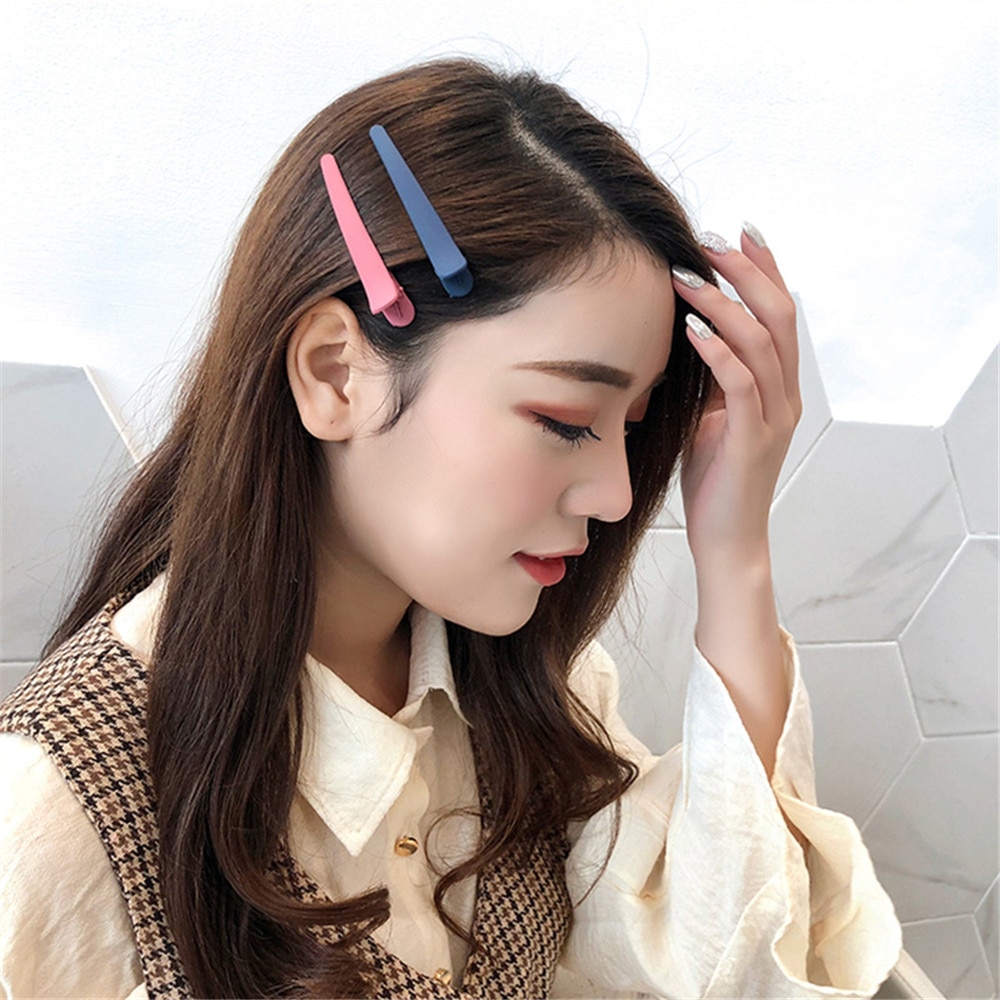 MLING Cute Candy Color Hair Clip Korean Style Duckbill Clip Alligator Hair Clip