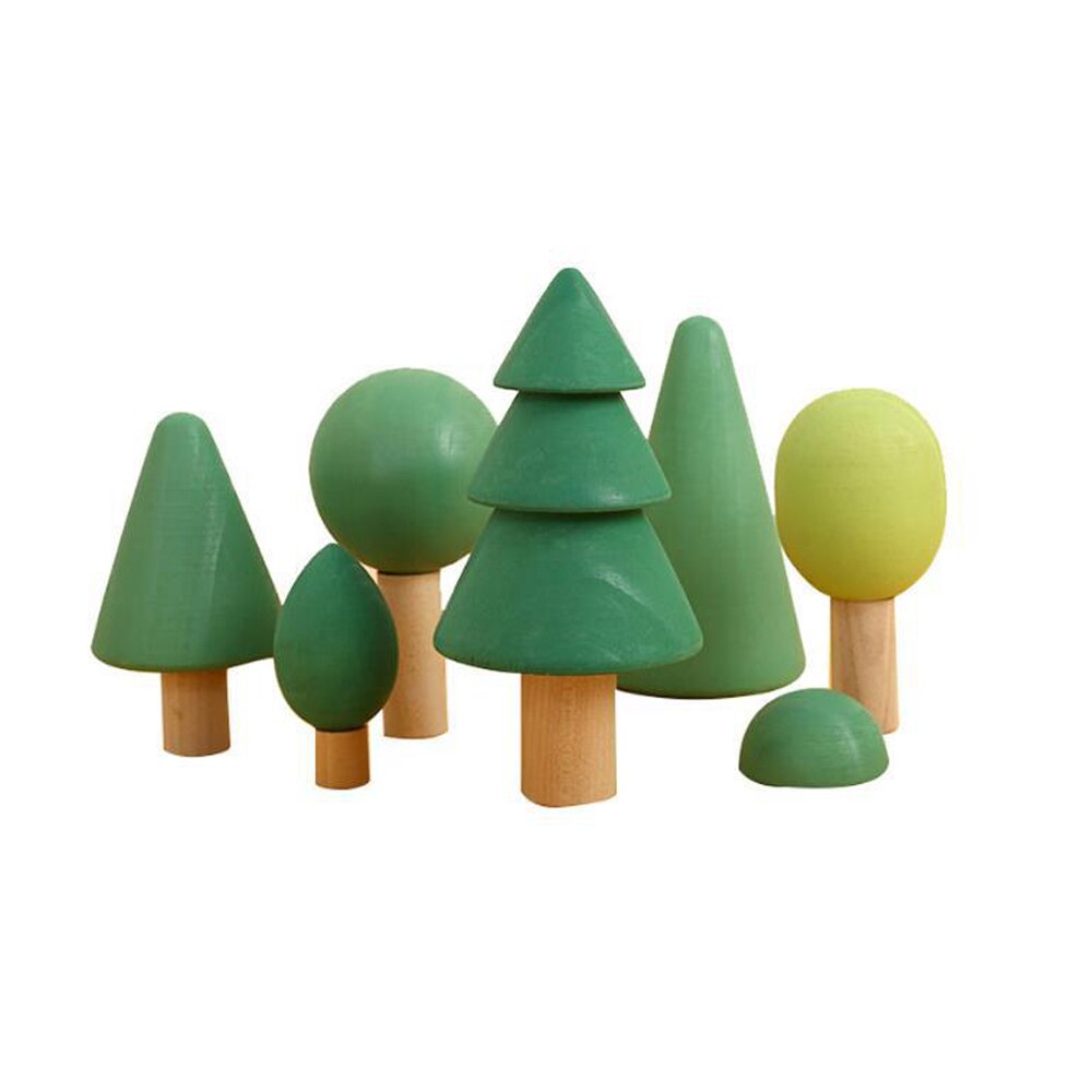 Wooden Colored Stone Jenga Children Stacking Toy Wood Natural Toddle Boy Toys Montessori Educational Toys Ideal for Girl