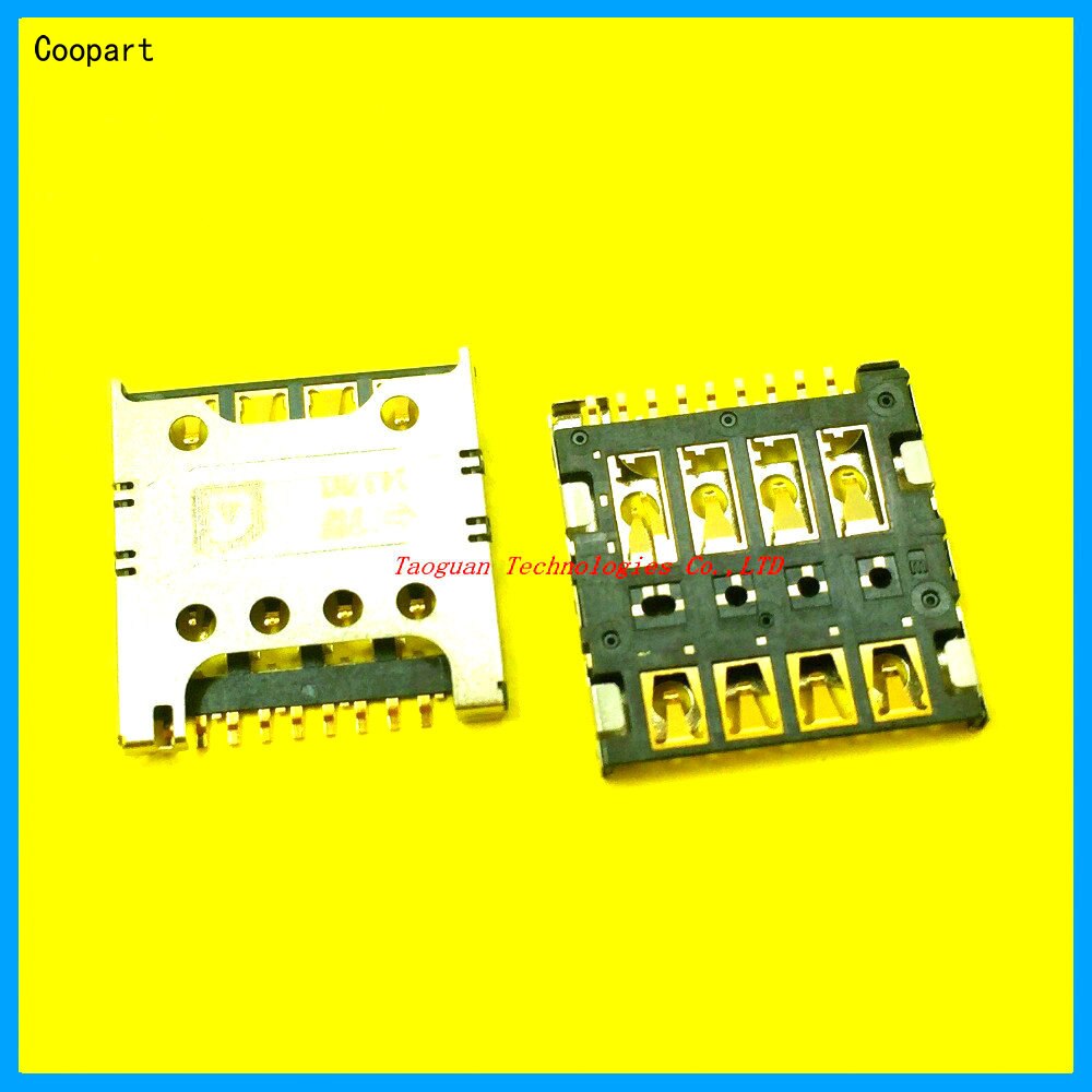 2 Stks/partij Coopart Sim-kaart Socket Reader Houder Slot Voor Lg G3 Mini G3 S G3 Beat D722 D728 d725 D724 D722K F350LKS D858 D857