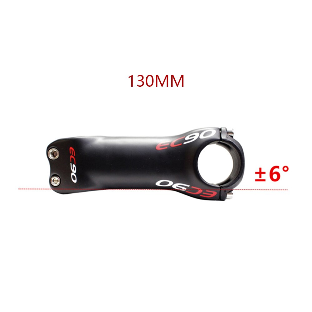 EC90 full carbon fiber bike pole road bike pole mountain bike pole 28.6-31.8MM 6°17°stem carbon fiber stem: 6 degrees 130 mm