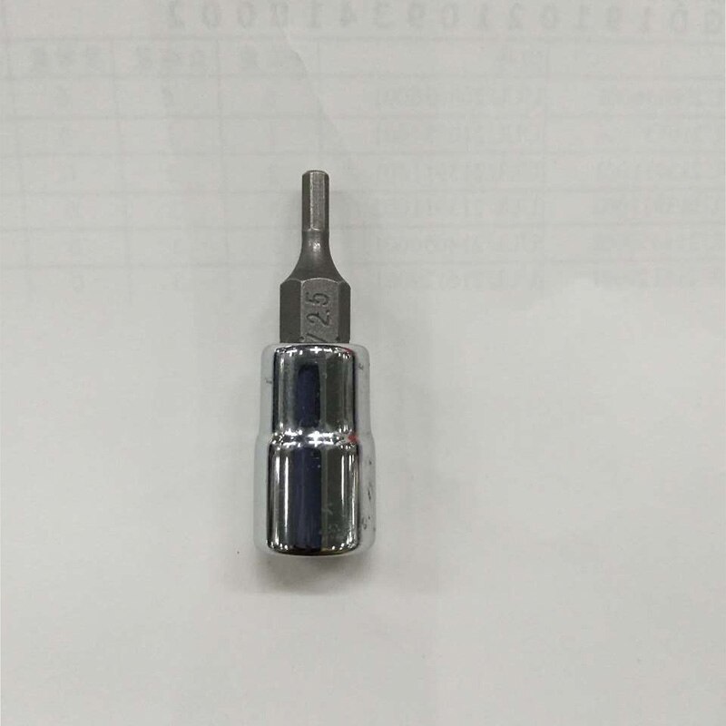 37mm 1/4" Dr Hex Allen Key Bit Socket Tools H 2mm-7mm Chrome Plating Resists Corrosion Durable In Use