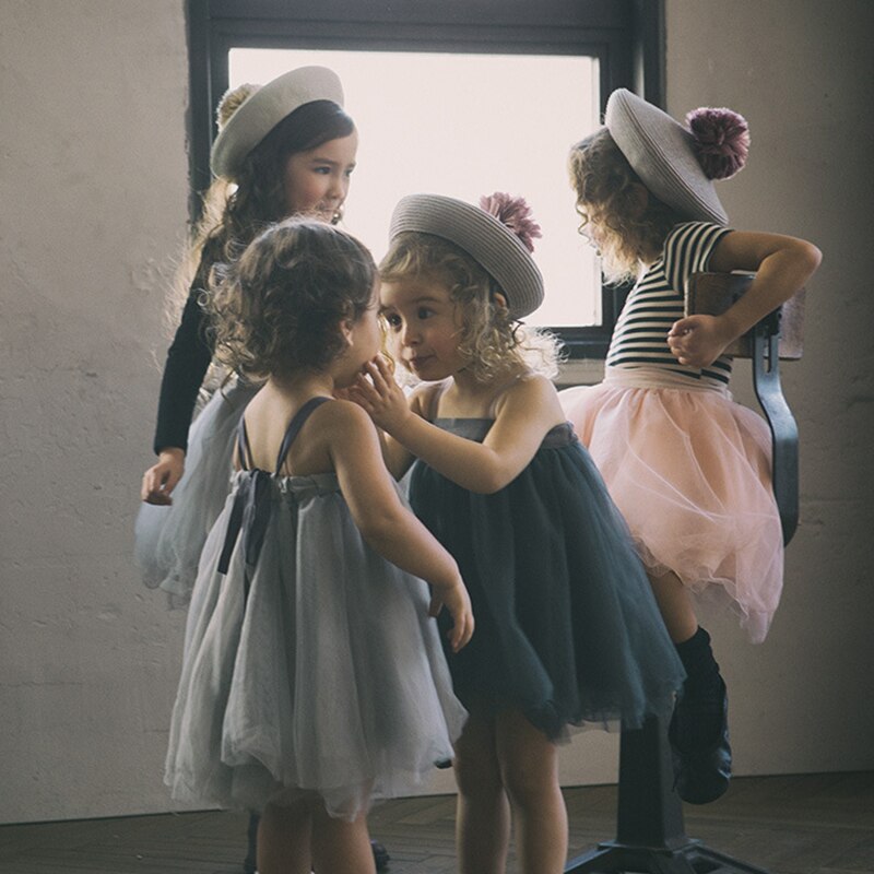 Abito da principessa in Tulle per bambina estiva per bambini Cute Baby Toddler Kids Tutu spagnolo Dress Girl Birthday Wedding Party Dresses 1-5T