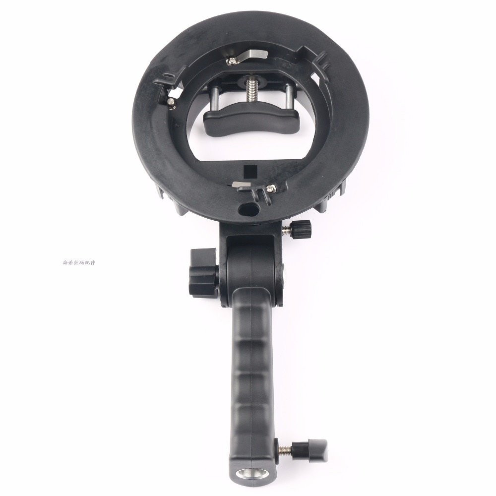 Hand-held S-Type Beugel Bowen Mount Houder Flash Mount Bracket voor Speedlite Flash Softbox Snoot en Paraplu