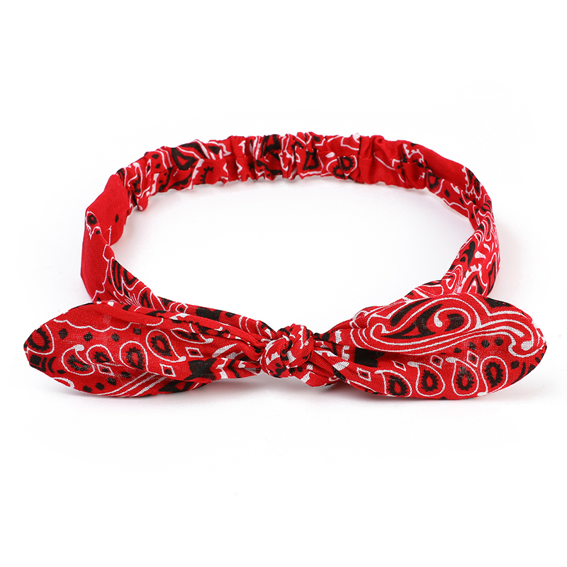 Bandeau élastique à nœud croisé pour femmes, style Boho, imprimé doux et solide, style Vintage, Turban, bandana, accessoires pour cheveux: S1-1