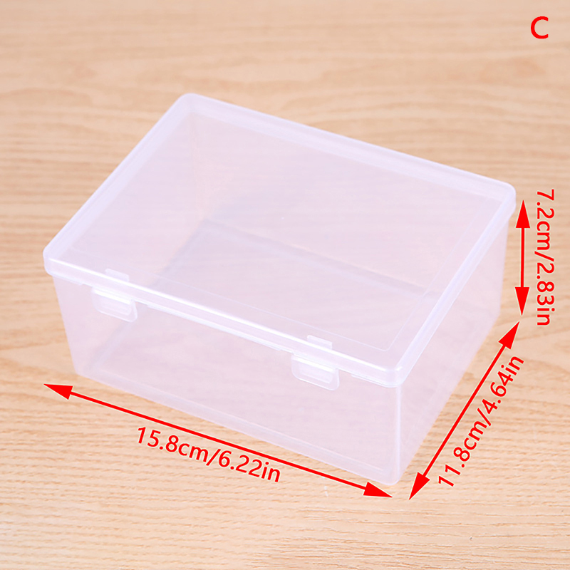 Mini Opbergdoos Doorzichtig Deksel Kleine Plastic Doos Voor Onderdelen Gereedschap Opbergdoos Sieraden Vitrine Kralen Container