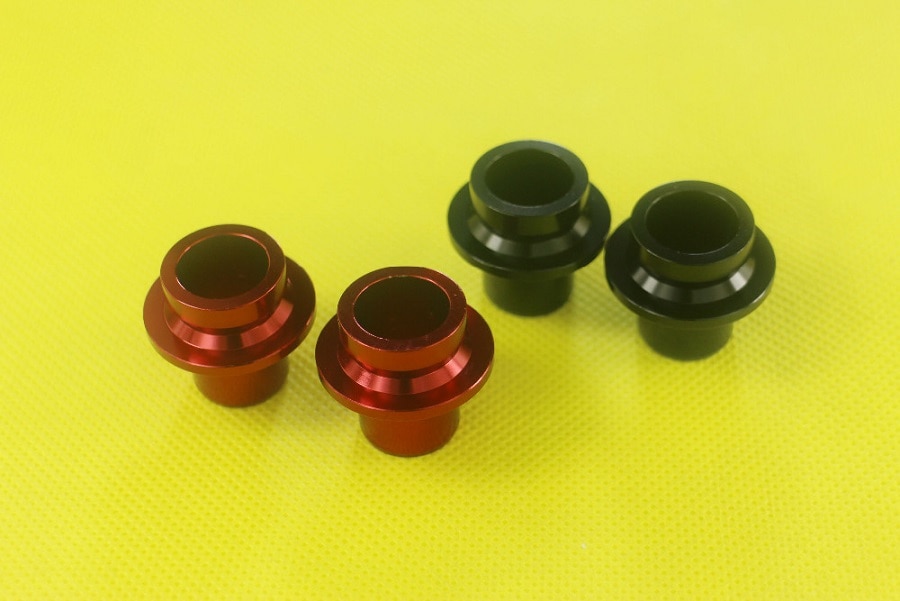 Powerway CT31 front hub M15 thru side caps PHB-CT31 end caps adaptors converters AL7075 15mm through axel with rubber seals