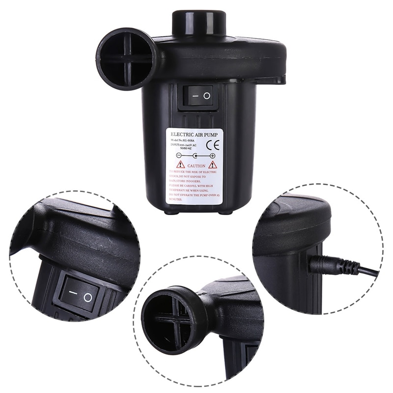 12V 4800PA AC Car Electric Air Pump For Camping Airbed Boat Toy For Outdoor Air Bed Pump