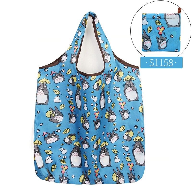 Ecologische Nylon Shopping Tassen Herbruikbare Wasbare Opvouwbare Kruidenier Bag Lichtgewicht Zware Shopper Handtas: Z2154