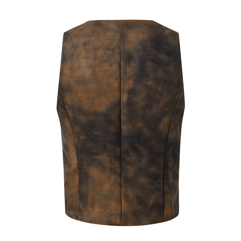 Handsome Men Single-breasted Suit Vest Slim Business Cotton Waistcoat