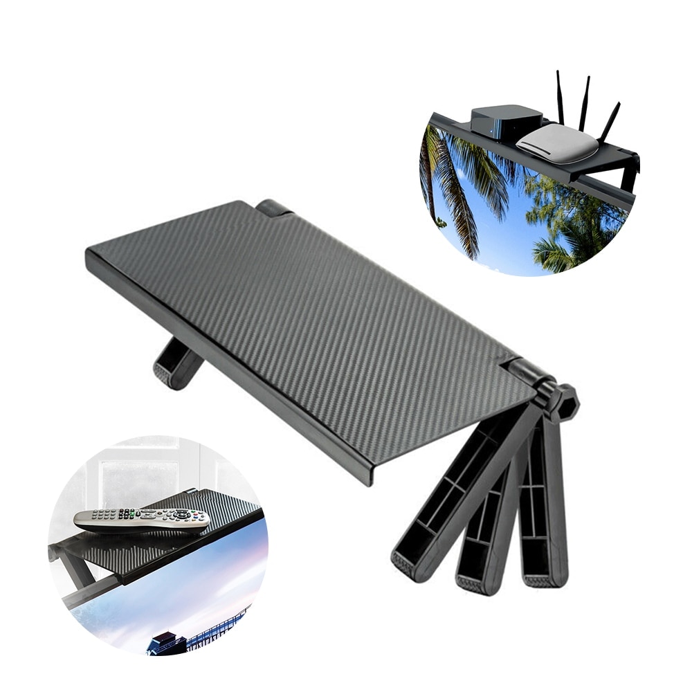 1/2PCS Adjustable TV Screen Top Storage Shelf Rack Holder Computer Monitor Desktop Stand TV Rack Display Shelf Storage Rack