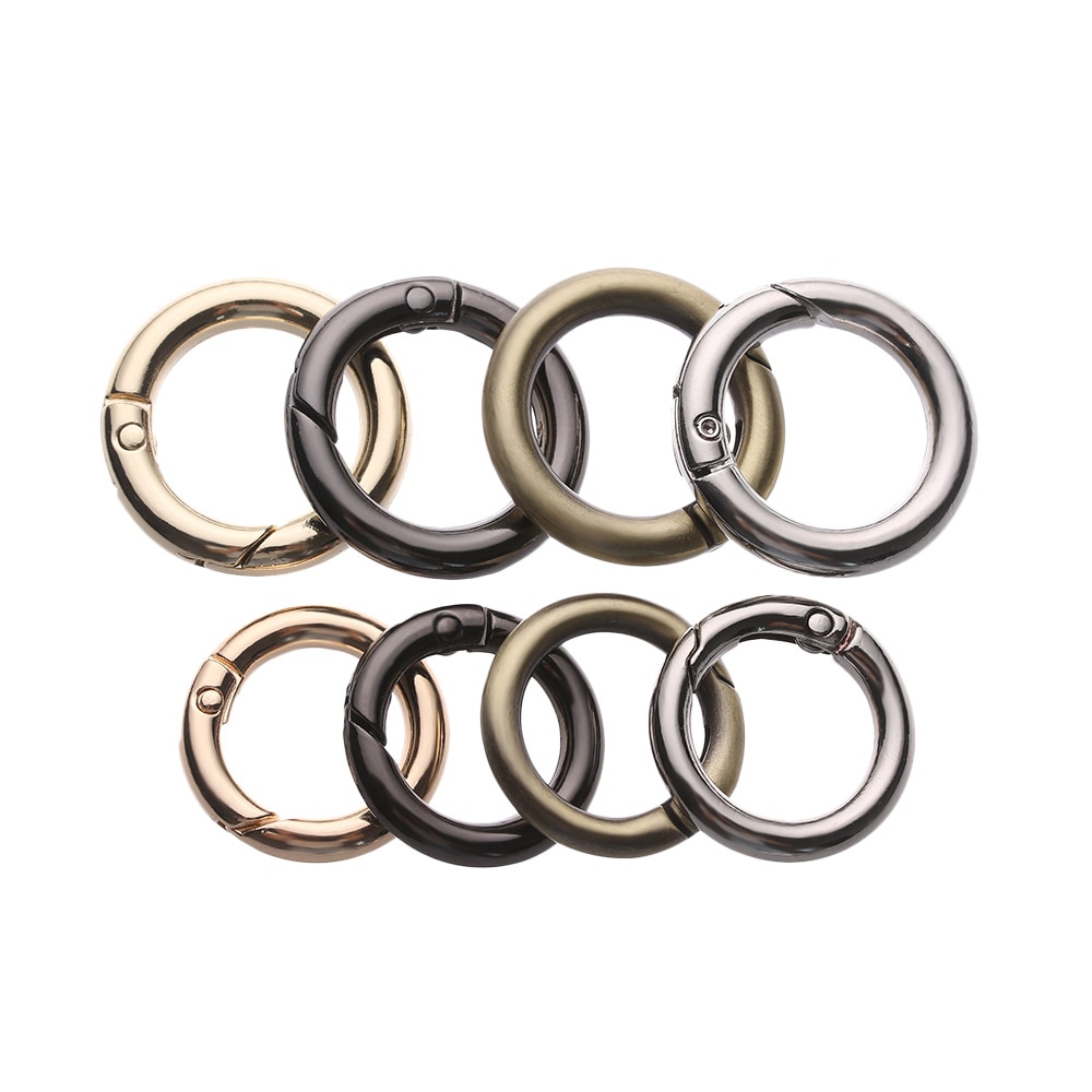 2 Stuks Riem Gesp Clips Trigger Bagage Leathercraft Spring Gate Sluiting O Ring Hond Sleutelhanger Karabijnhaak Tas Accessoires