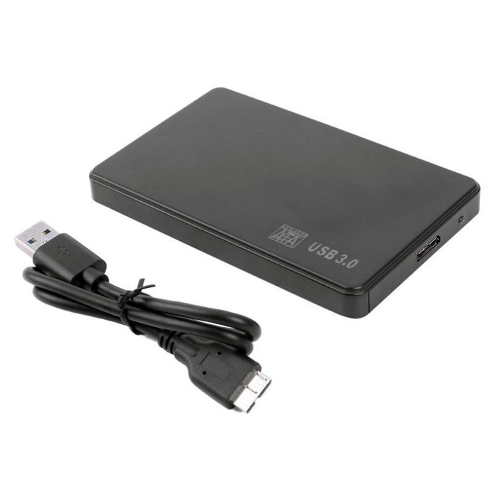 2,5 zoll SATA SSD HDD Adapter Kunststoff USB 2.0/3,0 Gehäuse Externe Mobile Box HDD Fall mit USB Kabel beutel Neue