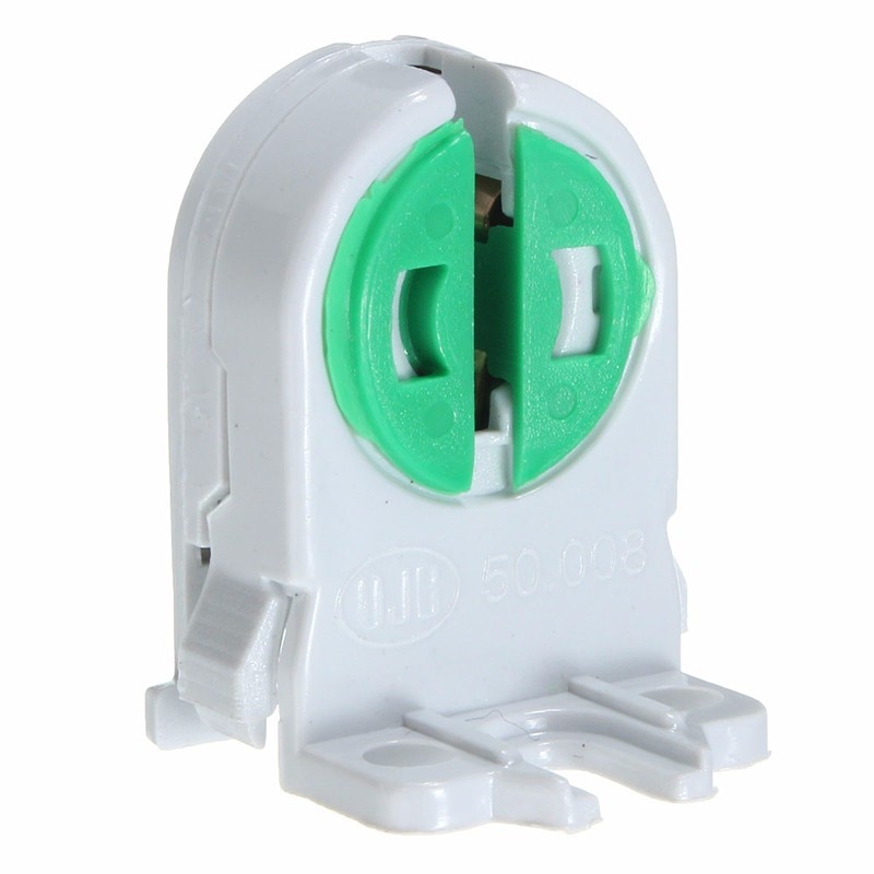 Lowest Price T5 Base Fluorescent LED Tube Light Lamp Holder Socket Snap In Fitting Accessory AC 100-250V DIY PC Material