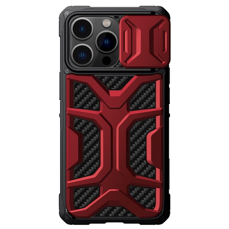 Nillkin Avonturier Case Voor Iphone 13 Pro Max Schokbestendig Airbag Case Outdoor Sport Tpu + Pc Zware Camera Bescherming Terug cover: For iPhone 13 / Rood