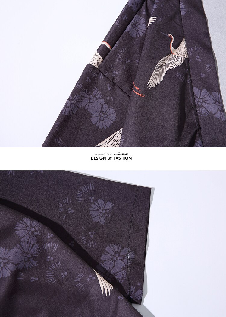 Kimono literario japonés de tipo yukata, kimono corto japonés holgado de estilo chino, kimono haori