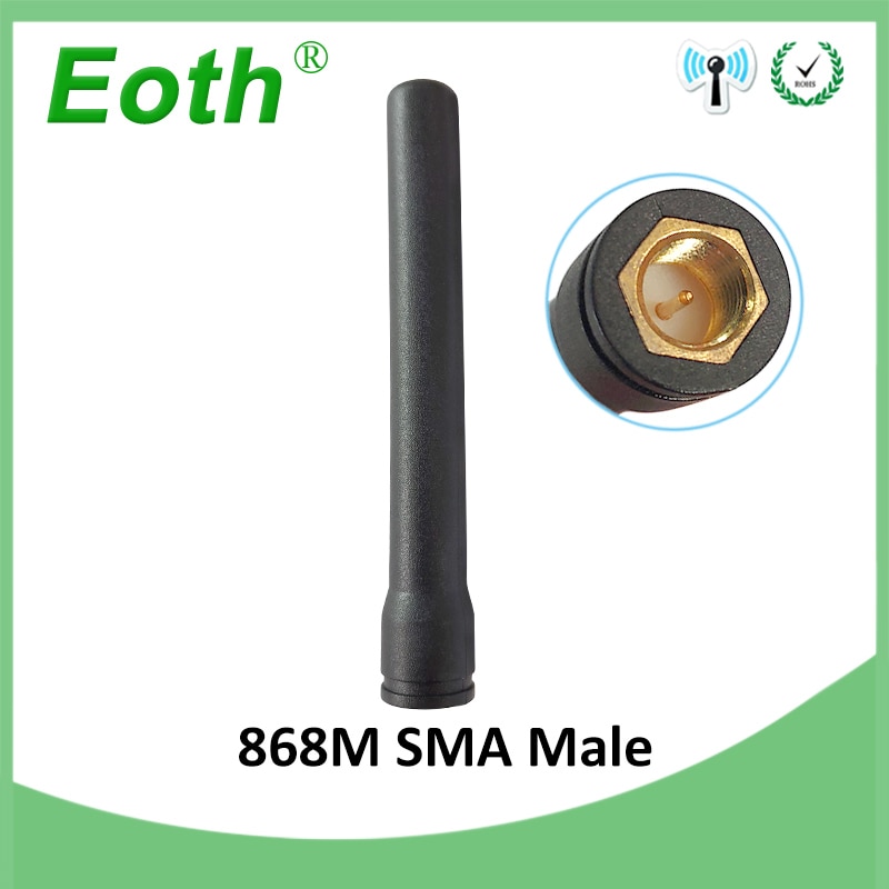 1 pces 868 mhz 915 mhz antena 3dbi atraight forma antenas sma macho conector gsm antenas 868 mhz 915 mhz repetidor lorawan à prova dwaterproof água