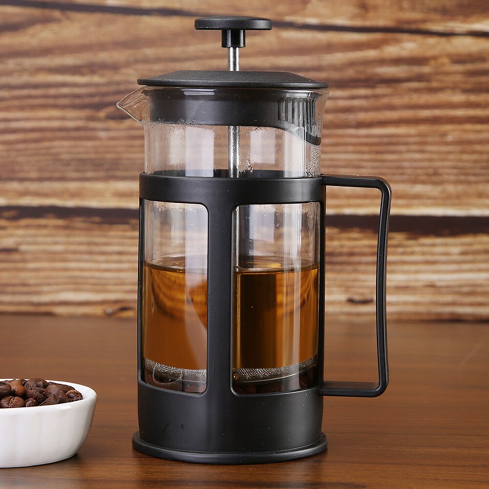 350ml franske presser kaffe/te brygger gryde kedel varmebestandig rustfrit stål glas stempel kaffekande
