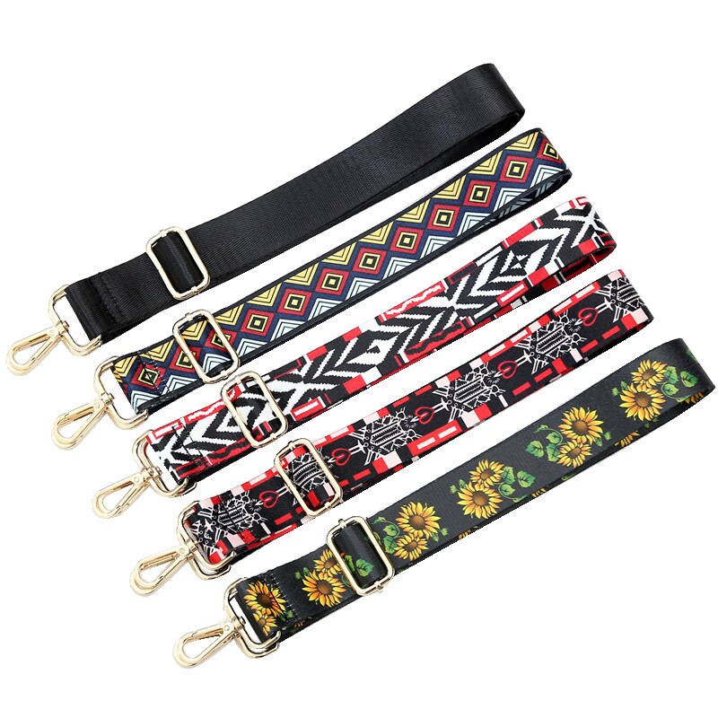 1PC National Style Long Shoulder Strap DIY Adjustable Crossbody Bag Shoulder Bags Decoration Belt Straps
