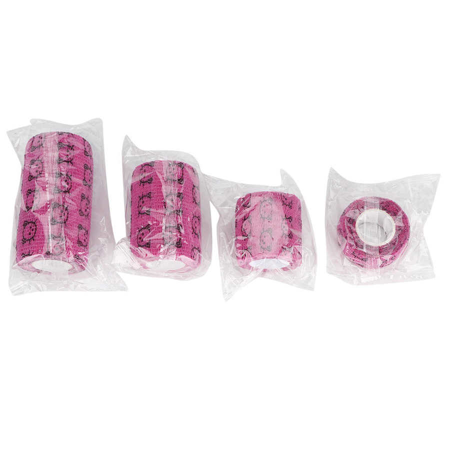 4Pcs Huisdieren Dierenarts Bandages S-XL Kat Hond Wond Tape Self Aanhangend Wrap