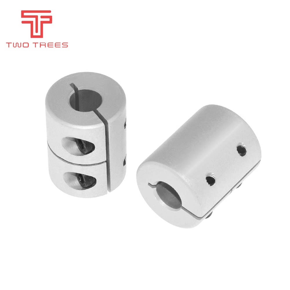 Piezas de impresora 3D T8, tornillo de plomo, acoplador de eje rígido, paso a paso abrazadera, acoplamiento de servo motor D20 L25 5x8x25mm para cr10 ender 3, 1 ud.
