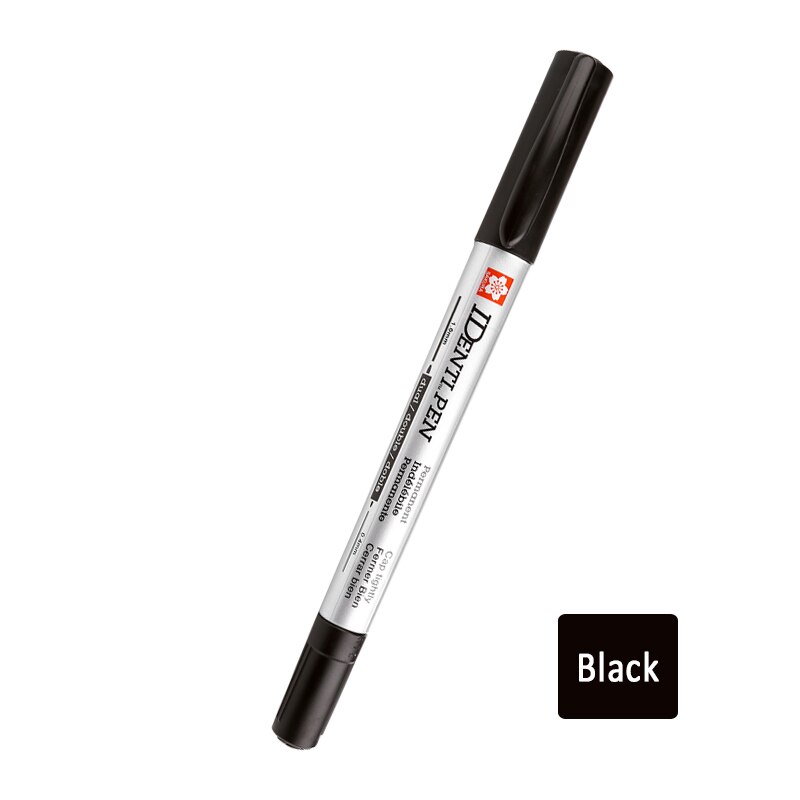 Lifemaster Sakura Identi Pen Fijne En Extra Fijne Permanente Inkt Dual Point Marker Mark Op Alles 8 Kleur Beschikbaar: Black