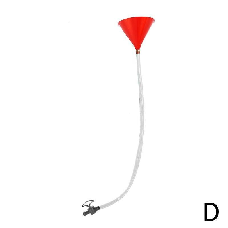 Embudo de cerveza largo, tubo de llenado de líquido de vino, manguera de válvula de plástico para cumpleaños, festivales, , Bar, herramienta de PP + PVC, coladores: D