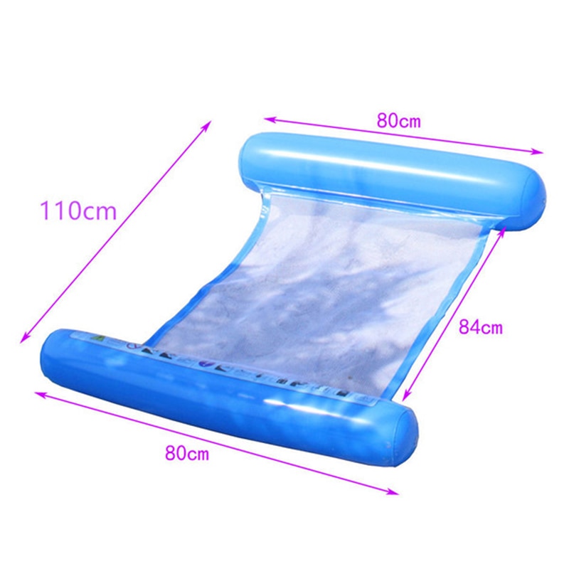 Inflatable Floating Pool Rafts Swimming Mattress Swimming Ring Pool Party Toy Water Hammock Recliner Water Fun Toys Adult