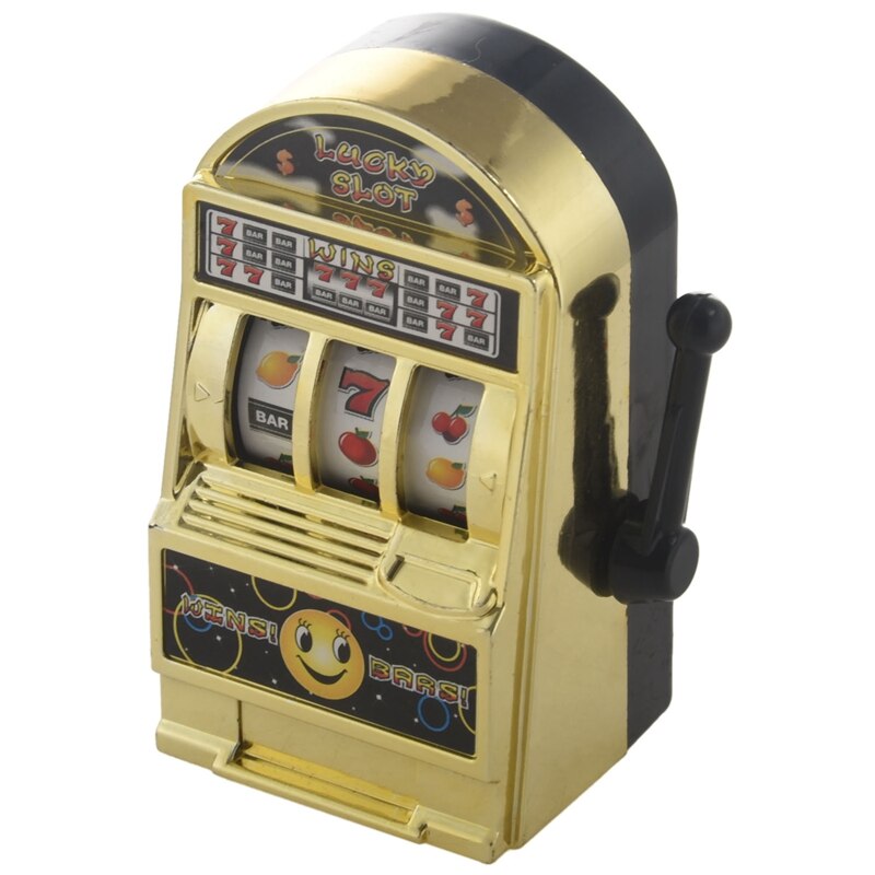 Mini Casino Jackpot fruits Machine à sous tirelire jeu jouet pour enfants adulte décompression jouets Machine à sous jouet or