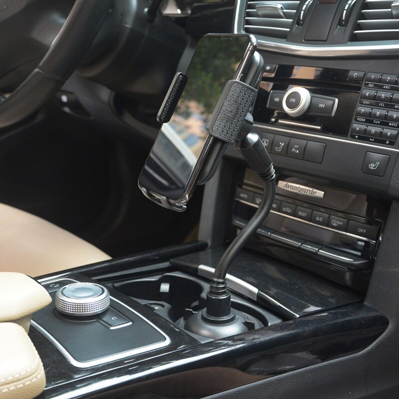 Soporte Universal de cuello de cisne para teléfono móvil, soporte de montaje de teléfono de coche, brazo largo, portavasos para teléfono móvil, GPS