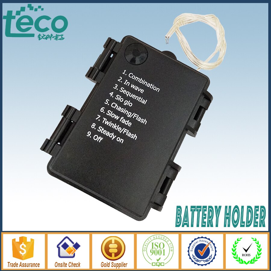 Contenitore impermeabile della cassa del supporto di batteria delle batterie di 3 pz/lotto 4.5V 3 x AA con l&#39;interruttore On/Off TBH-2A-3T