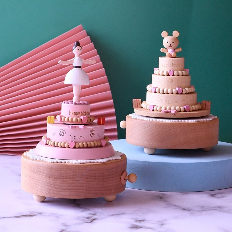 Moving Muziekdoos Creatieve Houten Ballet Music Box Voor Kinderen Om Een Student Dag