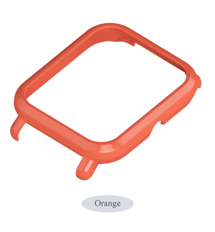Funda para Huami Amazfit Bip Band, accesorios para reloj inteligente, marco Protector de PC, correa de muñeca de silicona para Amazfit Bip: YELLOW