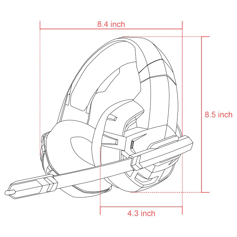 ONIKUMA K2 PRO Gaming Headphones Casque Noise-canceling Sound Stereo USB Wired Headset with Mic LED for PS4 PC Xbox One Laptop