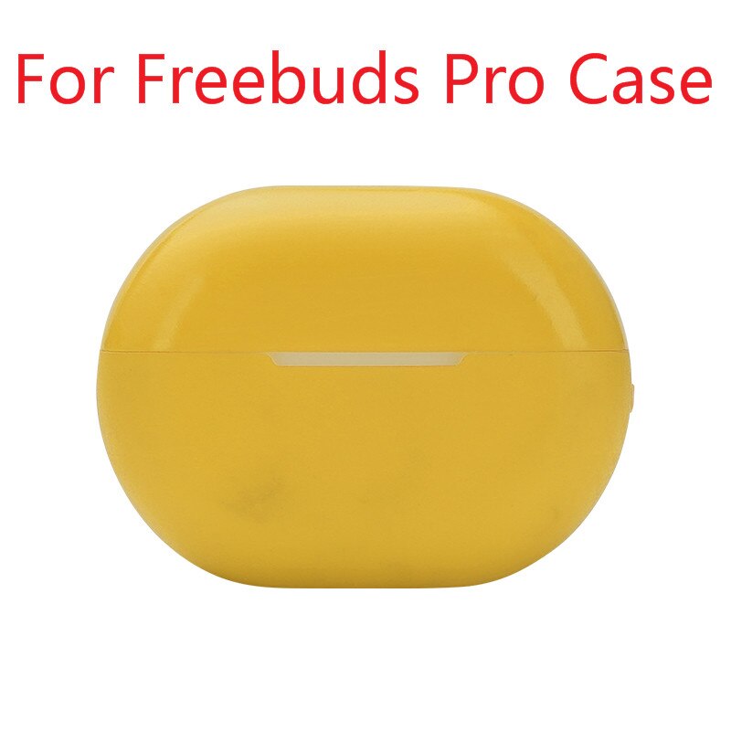 Cover for Huawei Freebuds Pro Case Soft Silicone Cute freebuds pro earphone Protector Accessories for Huawei freedubs pro Cases: Yellow