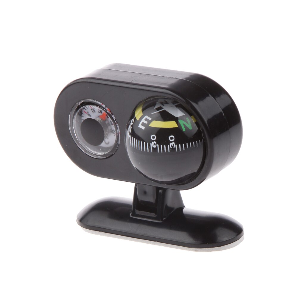Removable 2 in 1 Car Navigation Compass Thermometer Boat Caravan Truck Bike Adjust upward or downward angle