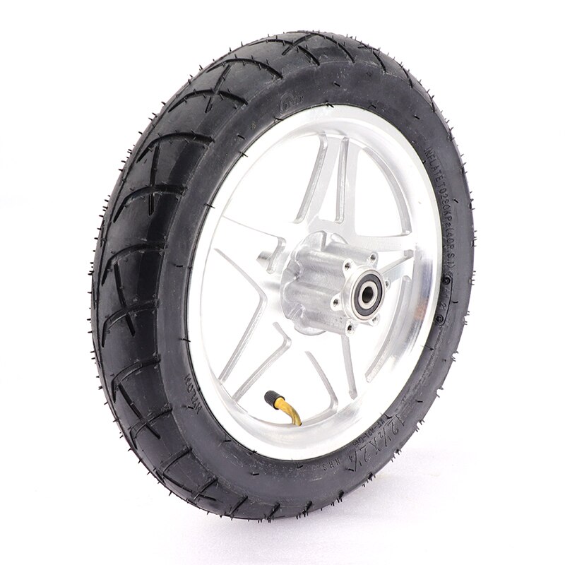 Juego de llanta de tubo interior para neumático de rueda, accesorios para motocicleta, 12 1/2X2 1/4, se adapta a scooters eléctricos, bicicletas plegables