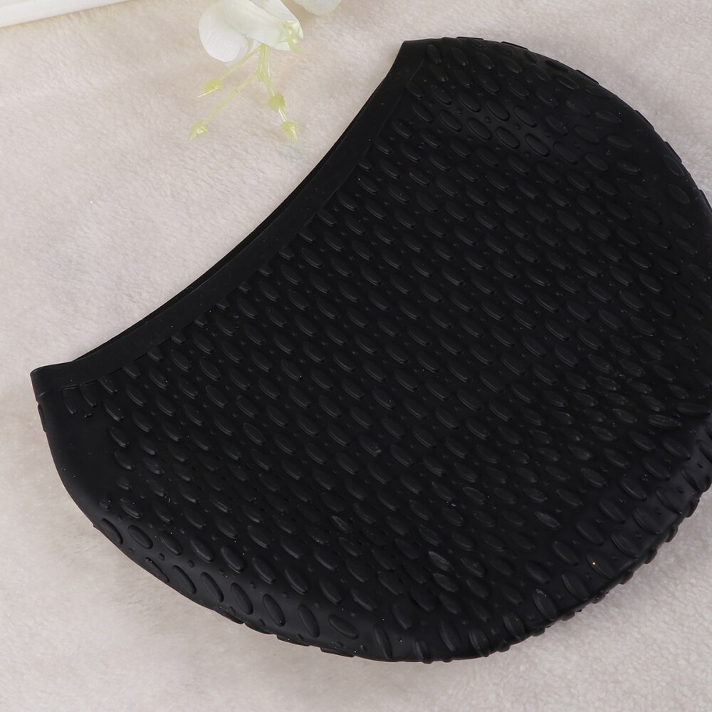 Swimming Cap Hat Water Pattern Waterproof Silicone Nontoxic Swimming Cap Hat Men Girls Boys Sporty Bathing Cap(Black)