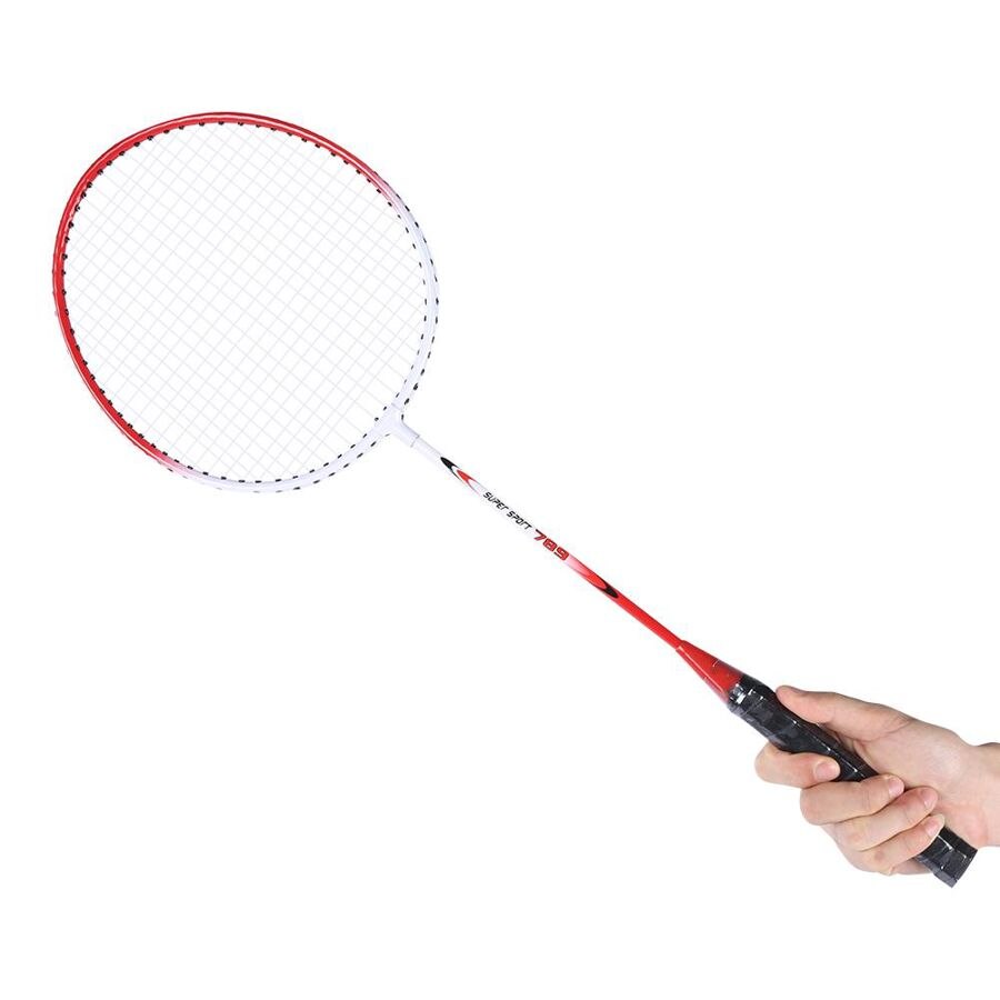 2 pièces 789 raquette de Badminton alliage de fer battle dore raquette de Badminton entraînement primaire équipement de pratique avec poignée souple