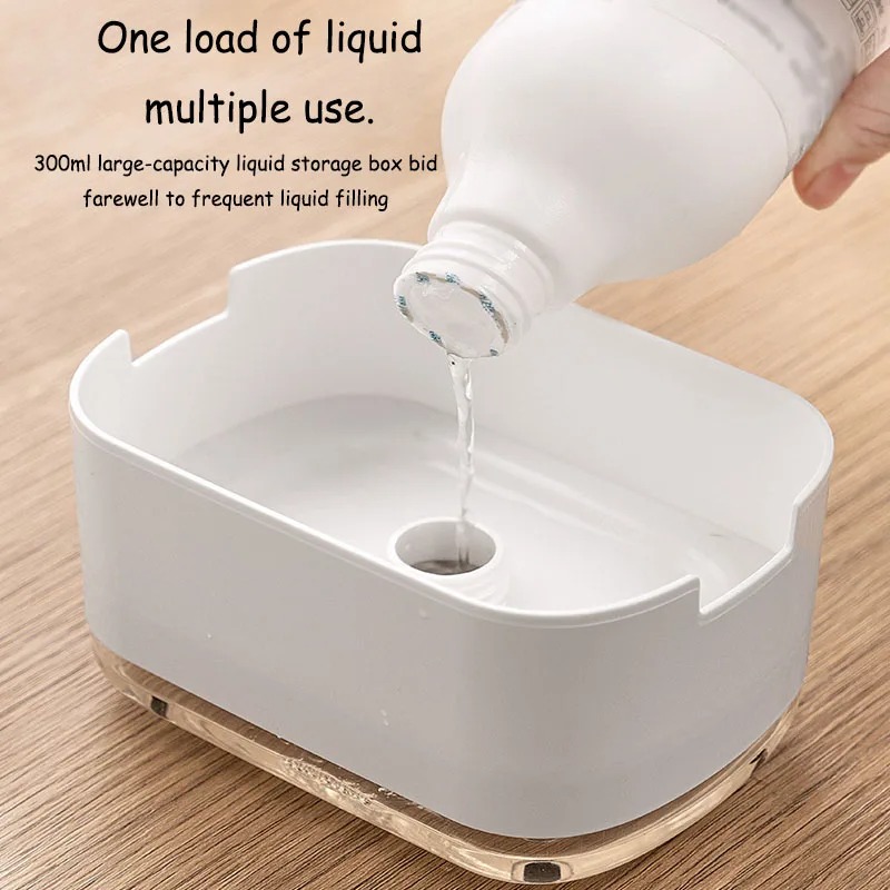 Liquid Soap Dispenser Large Capacity Manual Foam Soap Dispenser Touchless Kitchen Sink Dishwashing Detergent Home Accessories