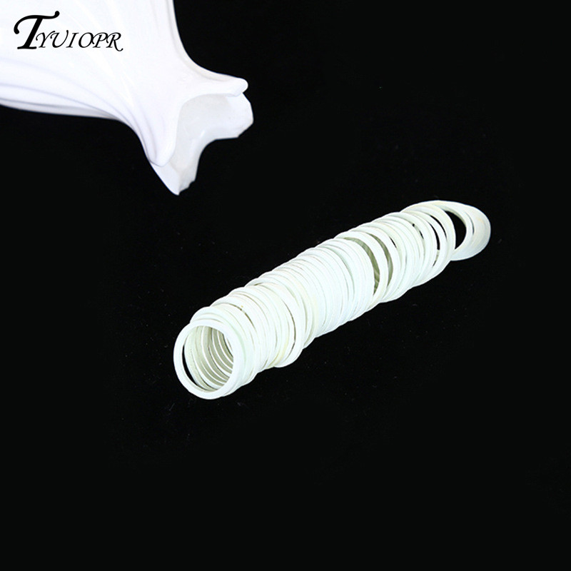 16*1.4mm White Office Rubber Ring Rubber Bands Strong Elastic Bands Stationery Holder Band Loop School Office Supplies